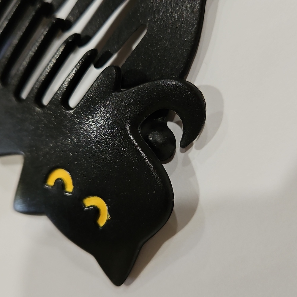 Black Cat Marked 1989 MMK COS Hair Comb Clip Accessory - Picture 6 of 9